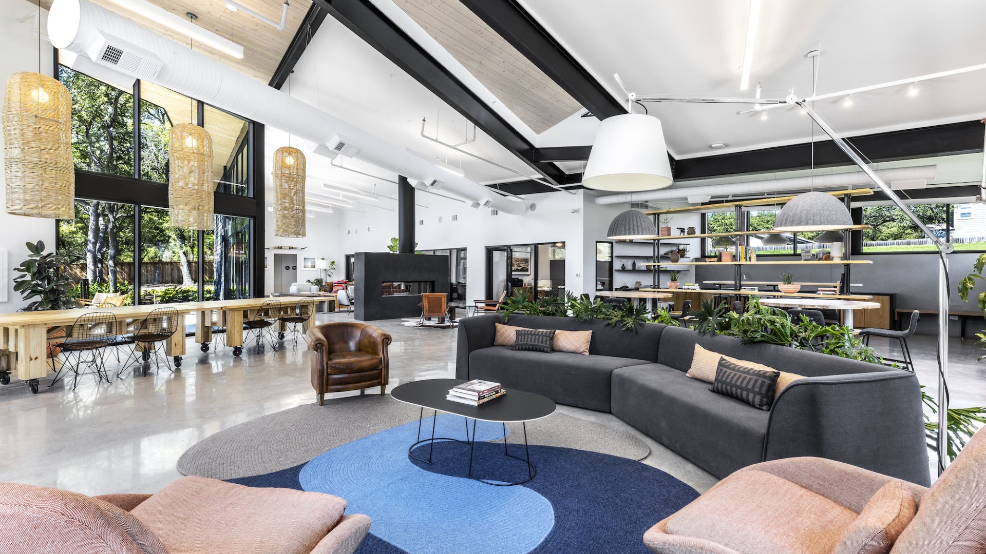 resident lounge inside of the leasing office